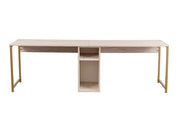 Scrivania in legno "Twin Study Desk" - 240 x 60 x 74 cm - TravertinOr