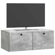 Mobile TV da Muro | Armadietto TV | Mobile Porta TV 78,5 x 41 x 30 cm Grigio Cemento