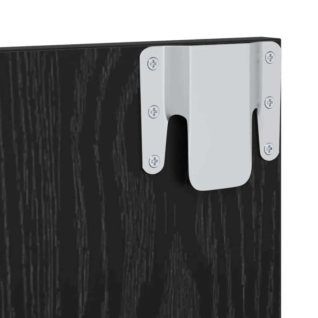 vidaXL Mobile TV da Parete Rovere nero 120 x 23.5 x 90 cm