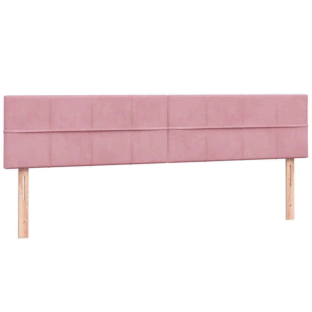 Giroletto a Molle con Materasso Rosa 180x210 cm in Velluto 3316226