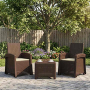 Sedia da giardino reclinabile effetto rattan 2 pz PP 8012020