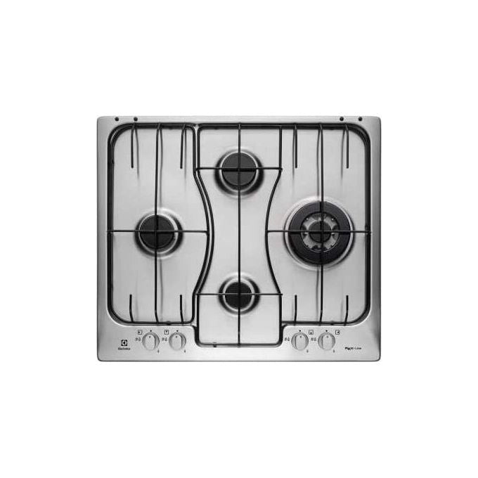 Electrolux RGG6243LOX Piano Cottura a Gas 4 Fuochi CrossCook Bruciatore Tripla Corona 60 cm Acciaio Inox