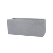 Vaso Rettangolare Indoor e Outdoor Tera Schio Cassa Smoke 100x40 cm in Plastica Grigio