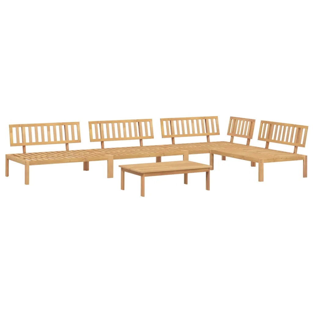 Set Divano Pallet da Giardino 5 pz in Legno Massello di Acacia 3209304