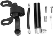 Pompa per Bicicletta Leggera - Portatile in Alluminio - Adatta per Nozzle Francese/USA - Pressione Massima 8,27 bar - Facile da Usare - Compatta 9,8 cm/15,5 cm - Pompa per Lavoro