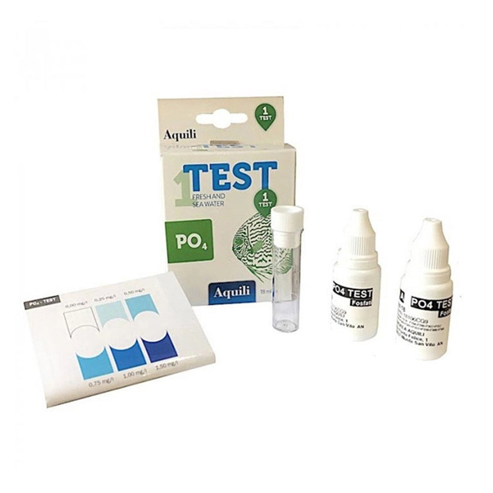 Aquili Test Colorimetrico per la Misurazione del PO4 in Acqua Dolce o Marina