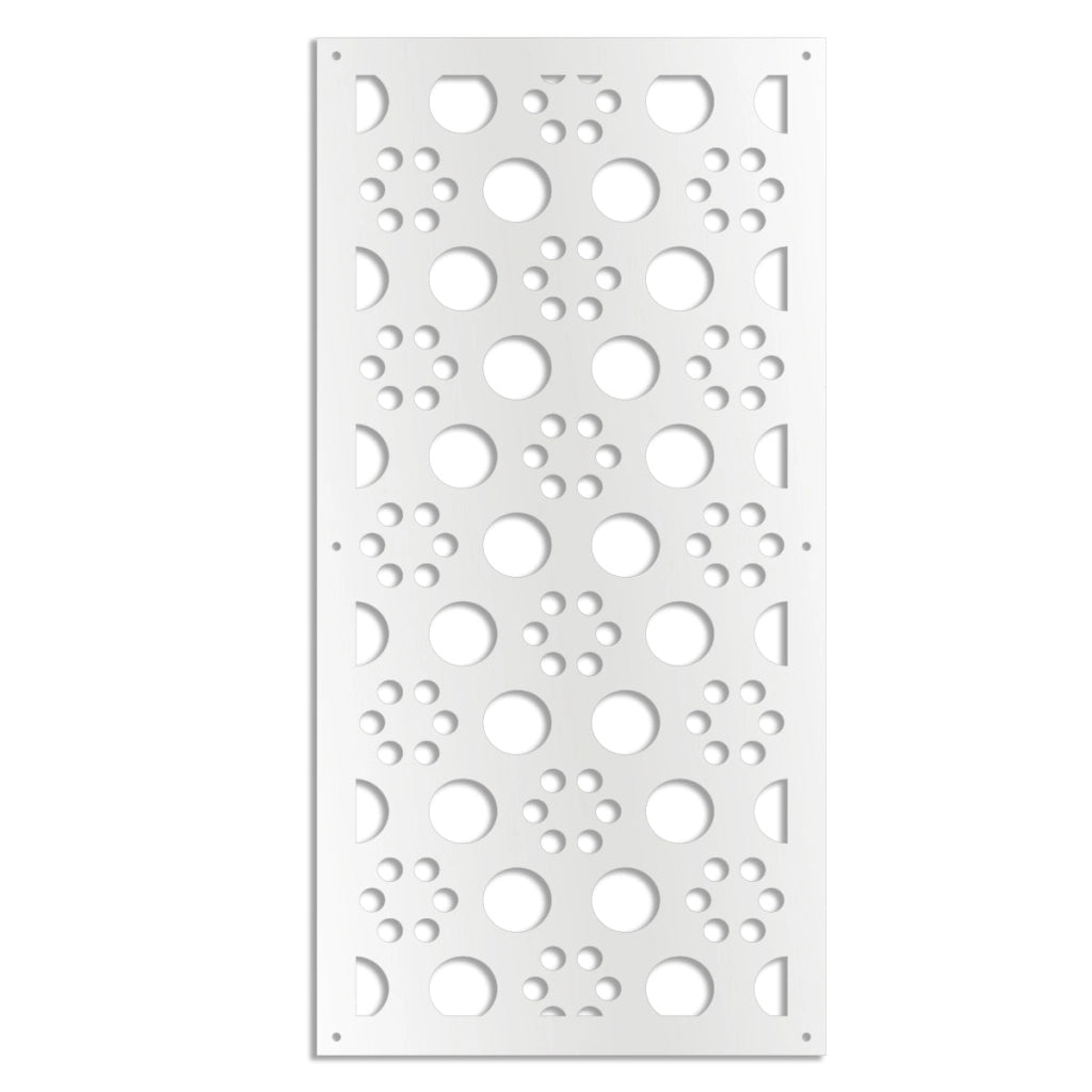 POINTS - Pannello in PVC traforato - Parasole Misura: 98x198 cm, Colore: bianco