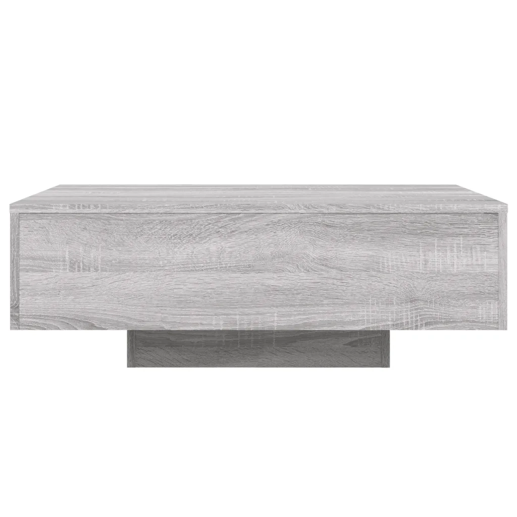 Tavolino da salotto | Tavolino da caff¨¨ | Tavolino da Soggiorno con Luci LED Grigio Sonoma 85x55x31 cm