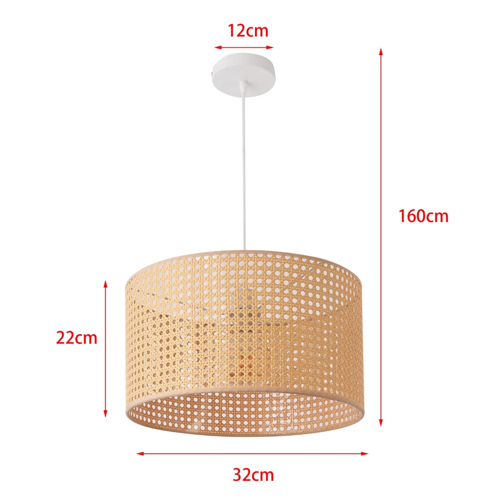 Lampadario a sospensione 160 x 32 cm nero e beige 03_0007595