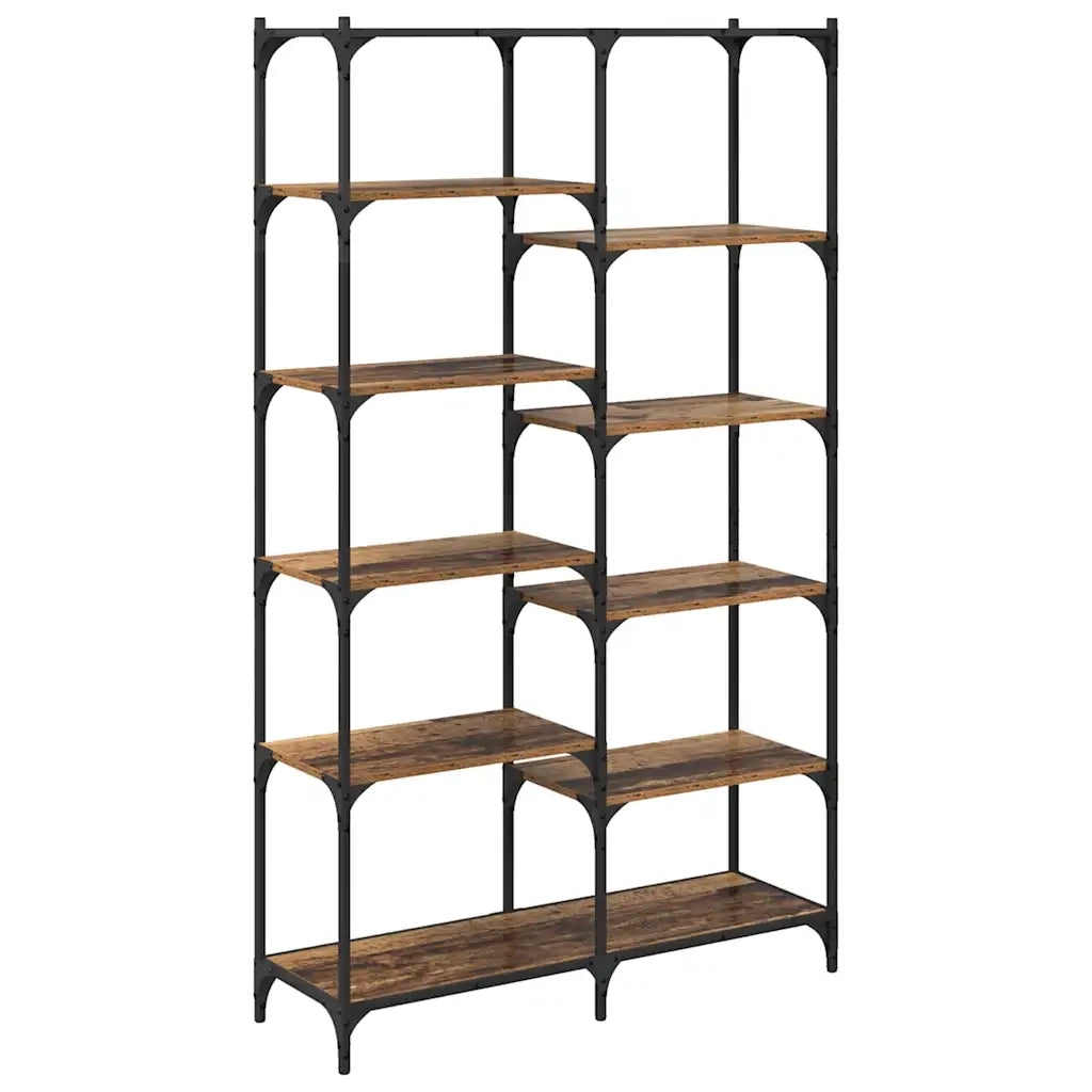 Libreria-Scaffale per Libri-Mobile di Stoccaggio Legno vecchio 100 x 32 x 170 cm Legno multistrato