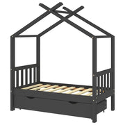 Giroletto per Bambini | Letto Infantile | Lettino con Cassetto in Legno di Pino 70x140cm