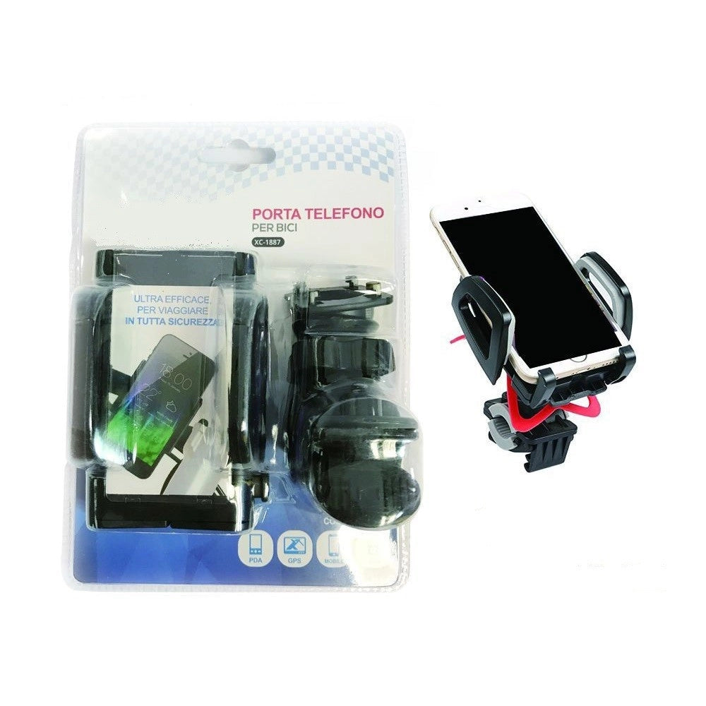 Trade Shop - Porta Telefono Cellulare Per Bicicletta Bici Universale Supporto Gps Pda Xc-1887 -