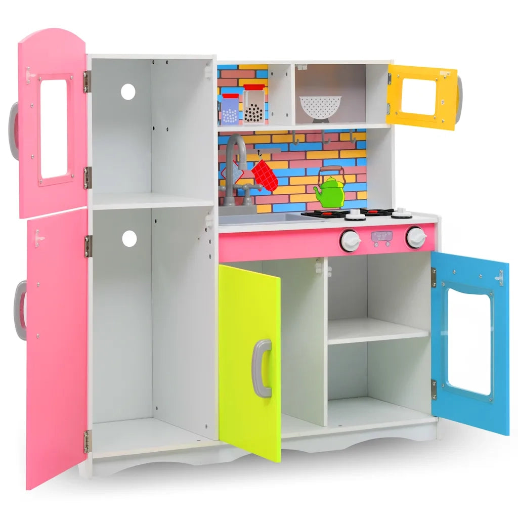 Cucina Giocattolo per Bambini in MDF 80x30x85 cm Multicolore CFW4780781