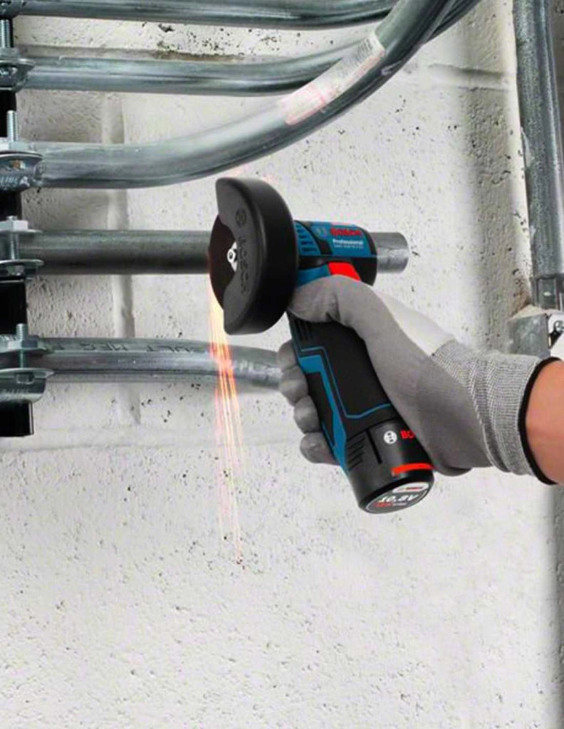 Smerigliatrice BOSCH GWS 12V-76 (1 x 6,0 Ah + GAL12V-40 + L-Boxx 102)