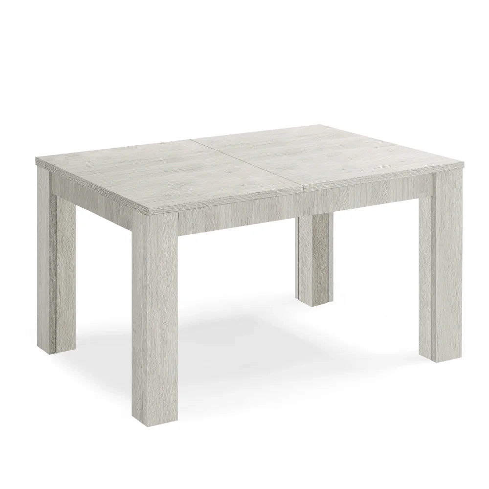 Tavolo allungabile da pranzo 130x90 fino a 250 cm Olmo Gesso modello BRIO MADE IN ITALY design moderno ideale per cucina, soggiorno e sala da pranzo