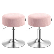 Sgabello da trucco girevole a 360 gradi regolabile in altezza con spesso cuscino in PU sgabello da toeletta per camera da letto cucina sala da pranzo rosa moderno 12_0007720