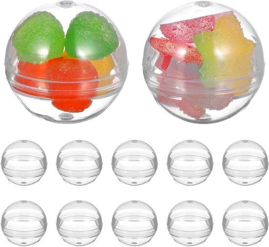 Balle trasparenti vulcanizzate - Decorazioni per matrimoni e ornamenti per la casa - 100 pezzi - 28 mm