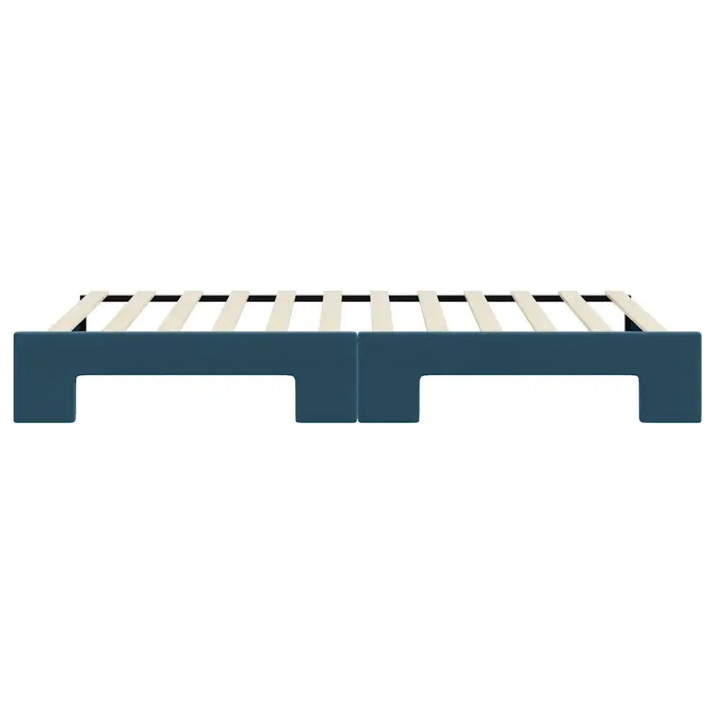 Divano Letto con Letto Estraibile-Sofa Letto-Daybed Blu 90x200 cm in Velluto 733588