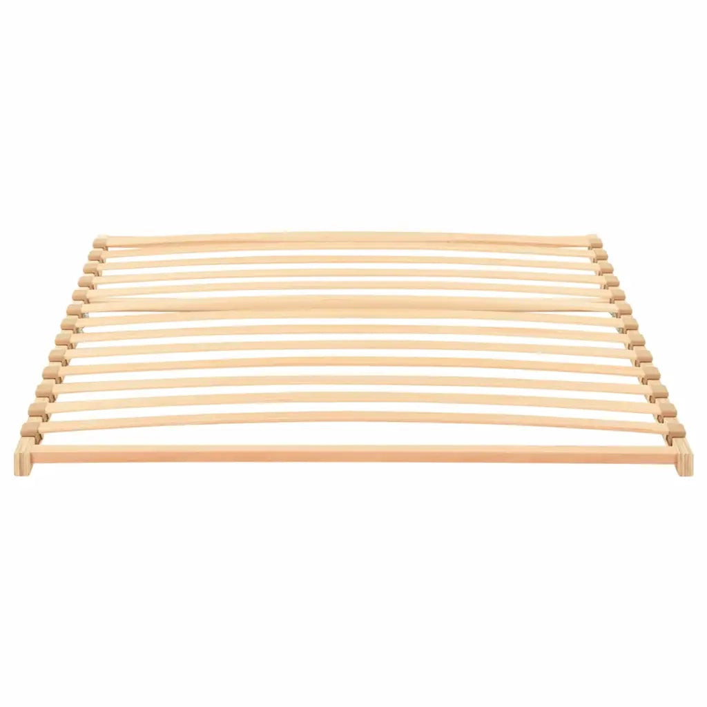 vidaXL Base a doghe Marrone 120 x 190 cm Legno massello di faggio