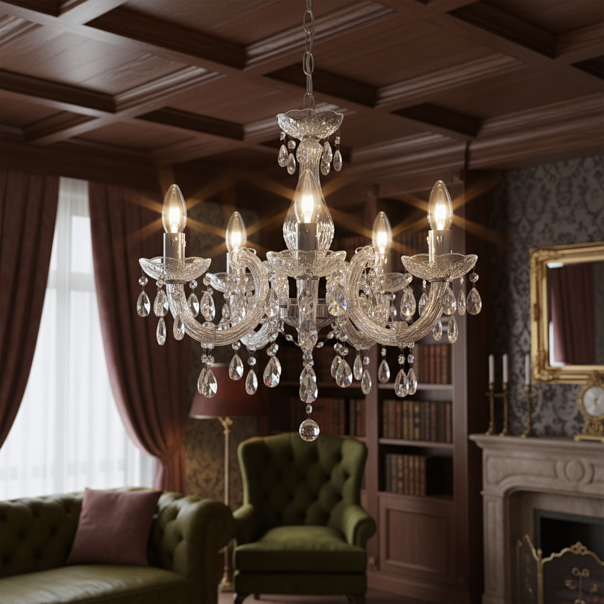 Lampada Da Soffitto Ebt001-5cp Transparent