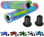Manubri per bicicletta a mano 145 mm - Antiscivolo - Assorbimento shock - Gomma morbida - Inclusi cavi - Manubrio comodo - Manubri con gomma antiscivolo