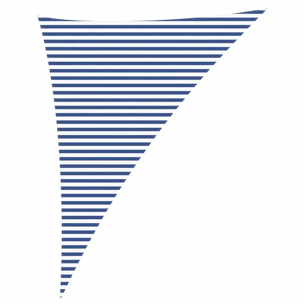 Vela Parasole | Telo Ombra | Vela da ombra solare Blu e Bianco 4 x 5 x 6,4 m