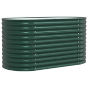 Fioriere | Cassetta per fiori | Letto Rialzato Verde 160 x 80 x 81 cm Acciaio