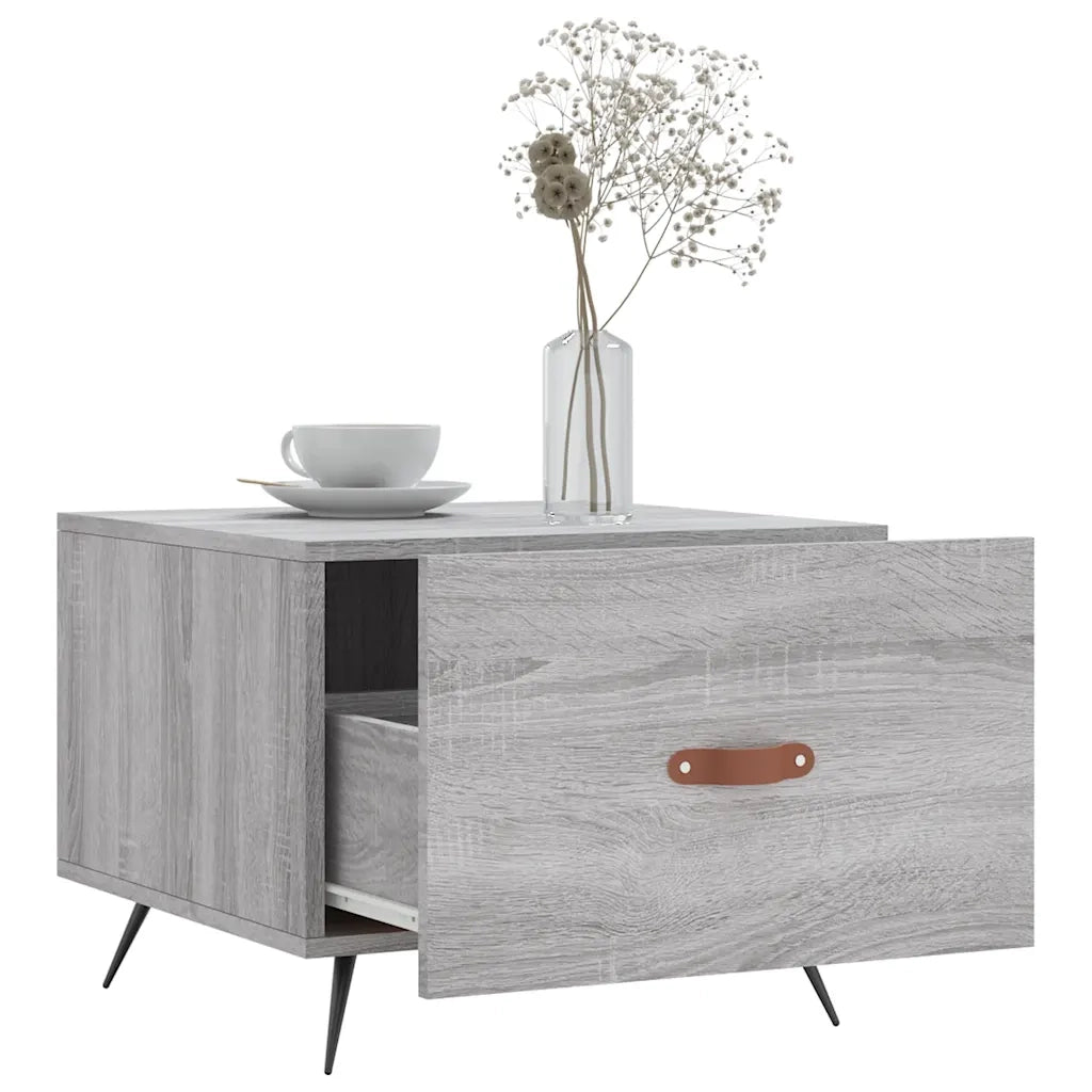 Tavolino da Salotto Grigio Sonoma 50x50x40 cm Legno Multistrato 829344