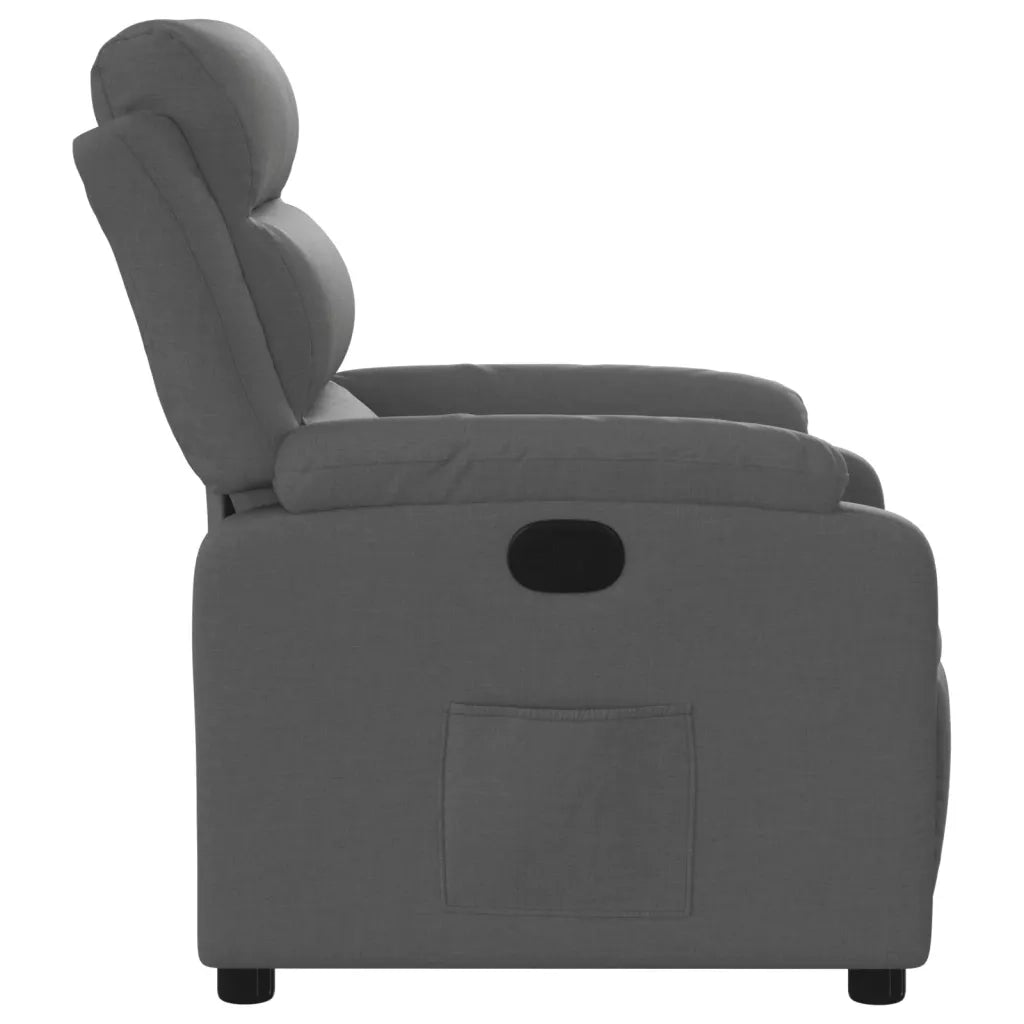 Divano Sedia-Poltrona reclinabile in tessuto grigio scuro 453231