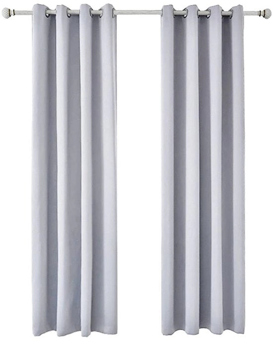 Set di tende oscuranti a due pezzi - Tende termicamente isolate - Tende per finestra a passante - 52 x 84 pollici - Blocca 85%-98% della luce