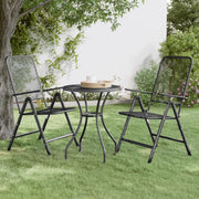 Tavolo da Giardino Ø60x72 cm Rete Metallica Espansa Antracite 317342