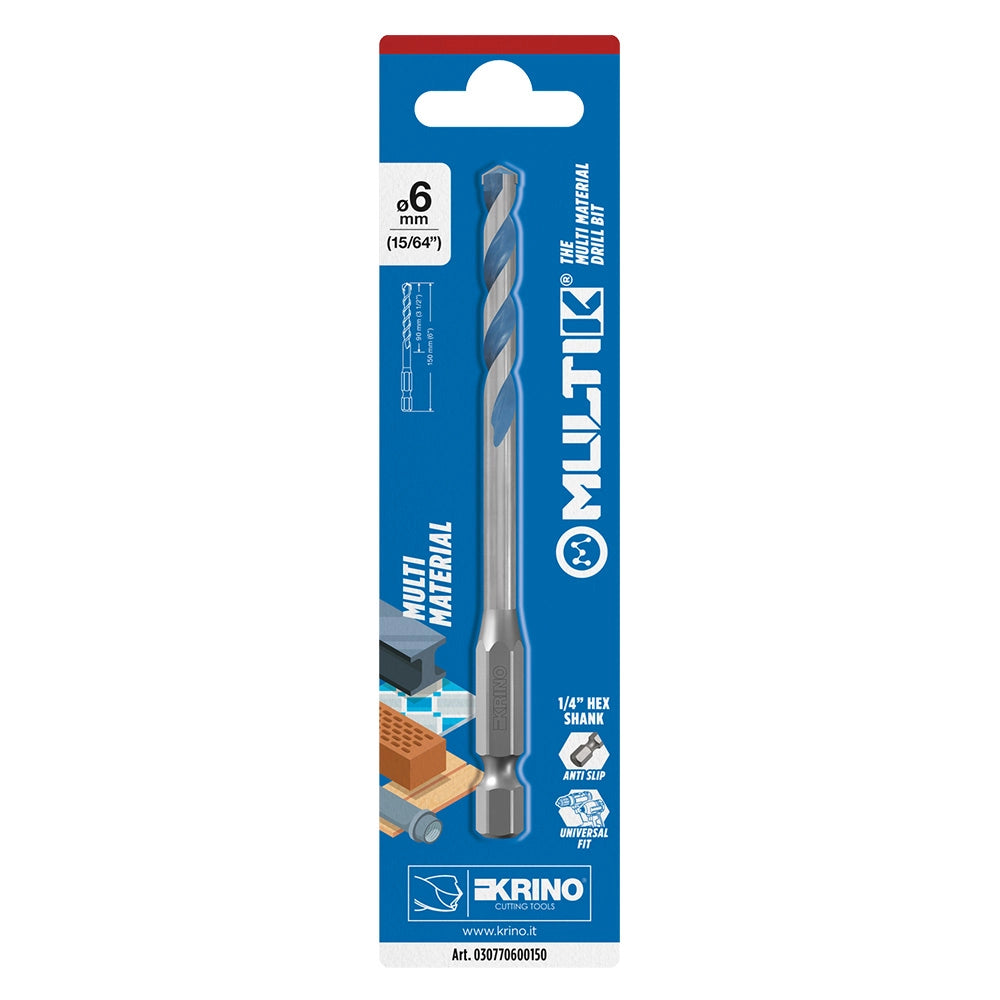 Punta Multimateriale x l. Cf da 1 Pezzo Krino Multik Ø 5 150 mm