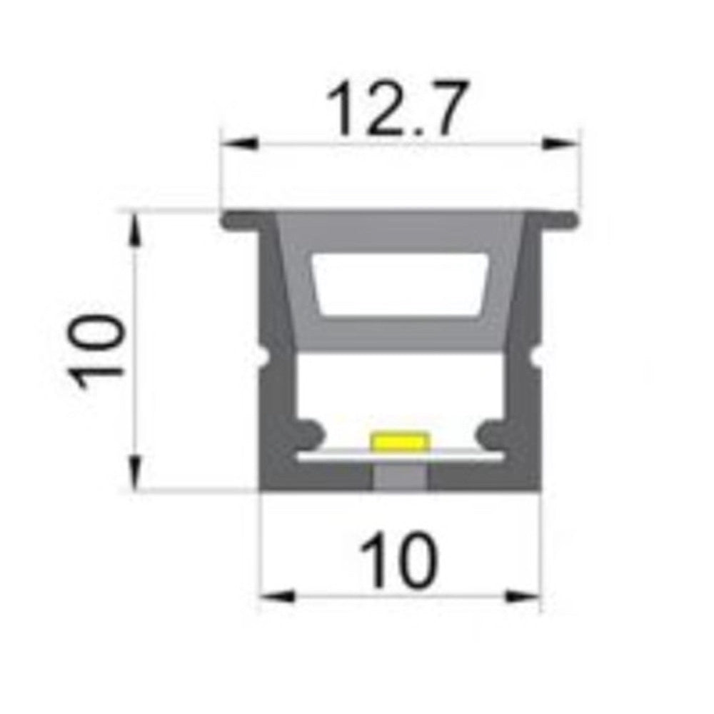 Trade Shop - Bobina 100 Mt Strip Led Flessibile Dc 24v 9w/mt Divisibile Da Esterno Ip65 1010-2025 -