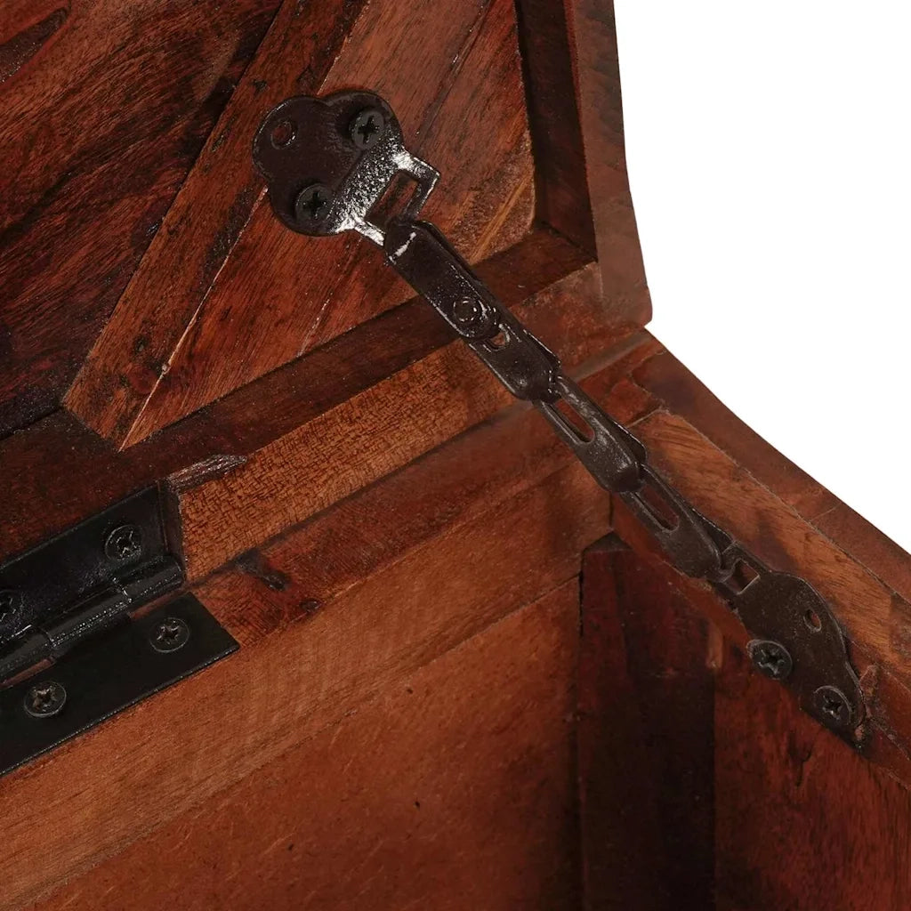vidaXL Scatola di Stoccaggio 70 x 35 x 40 cm legno massello di riciclo