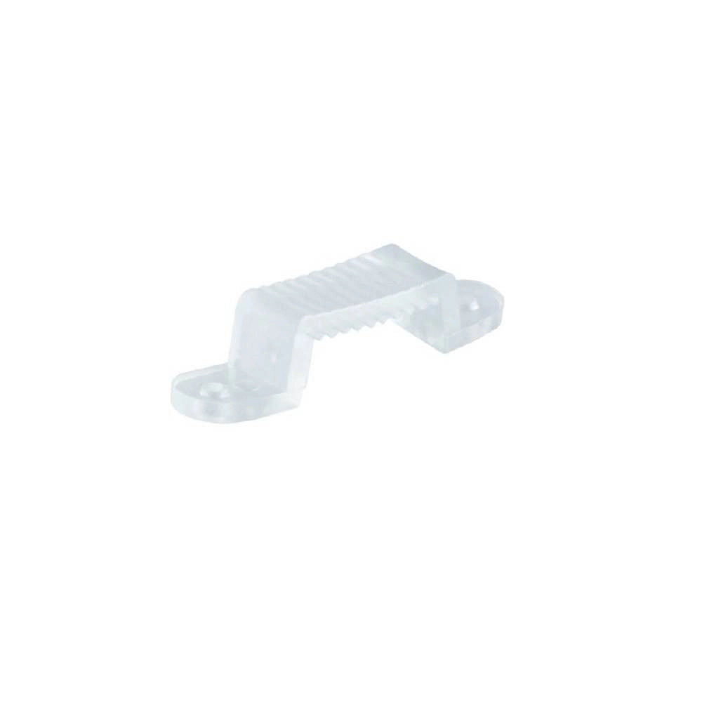 Trade Shop - Clip Di Fissaggio Da 16 Mm In Silicone Strisce A Led Confezione Da 20 Pz U-16mm -