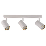 Plafoniera/Applique 3 luci bianco-oro GU10 Nicea Polux