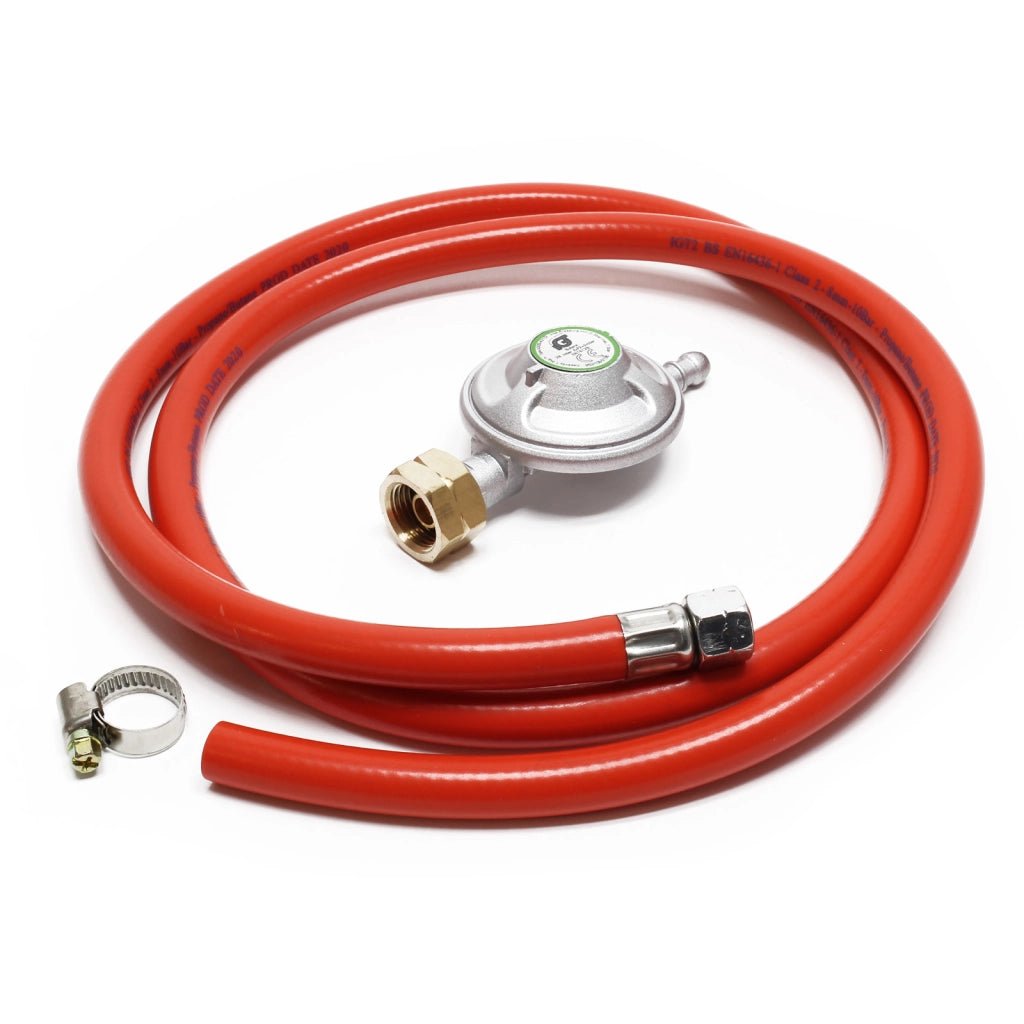 Fornello a gas da esterno 10,5 kW Campeggio Tubo 1,5m Regolatore pressione 28mbar Italia