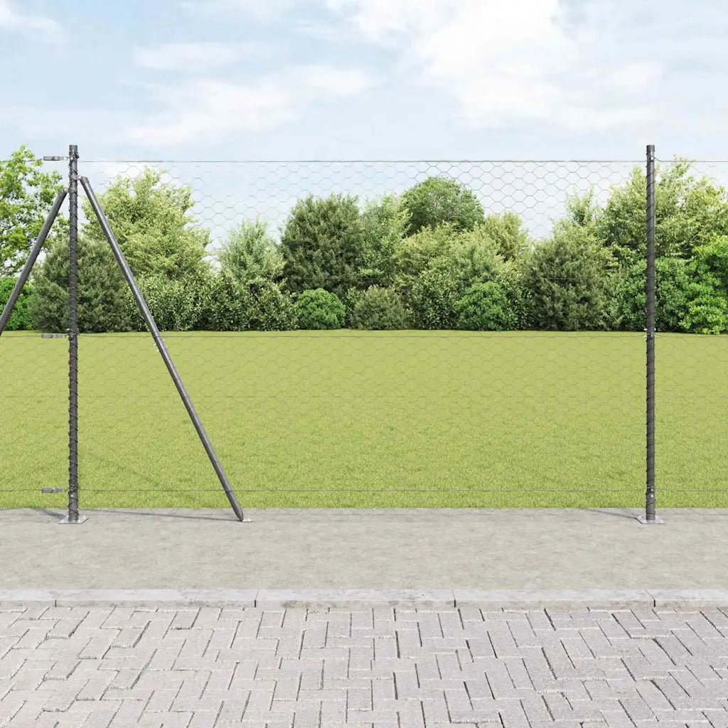 Palo della recinzione Grigio 100 x 1,4 m (rete 50 mm)