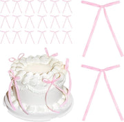 Decorazioni per Torte - 20 Pacchi Strisce Rosse per Decorazione - Ideali per Feste di Compleanno, Matrimonio e Anniversario