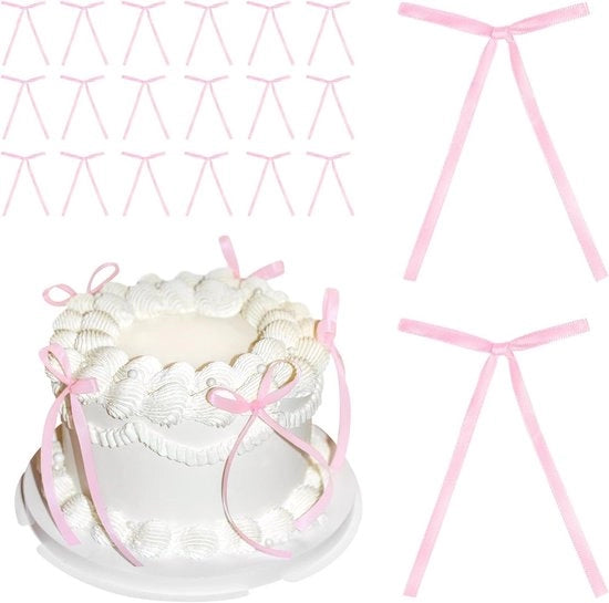 Decorazioni per Torte - 20 Pacchi Strisce Rosse per Decorazione - Ideali per Feste di Compleanno, Matrimonio e Anniversario
