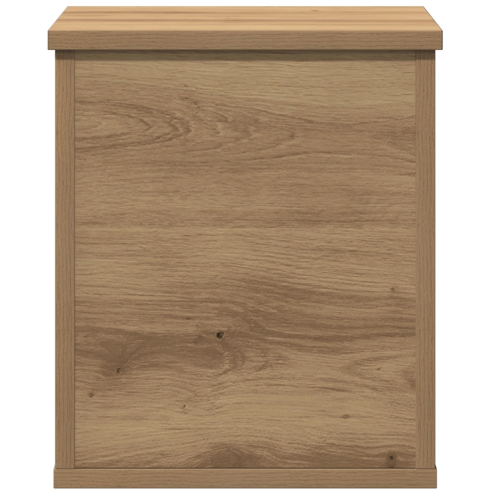Scatola di Stoccaggio  in Rovere Artigianale 30x35x35 cm in Legno Ingegnerizzato