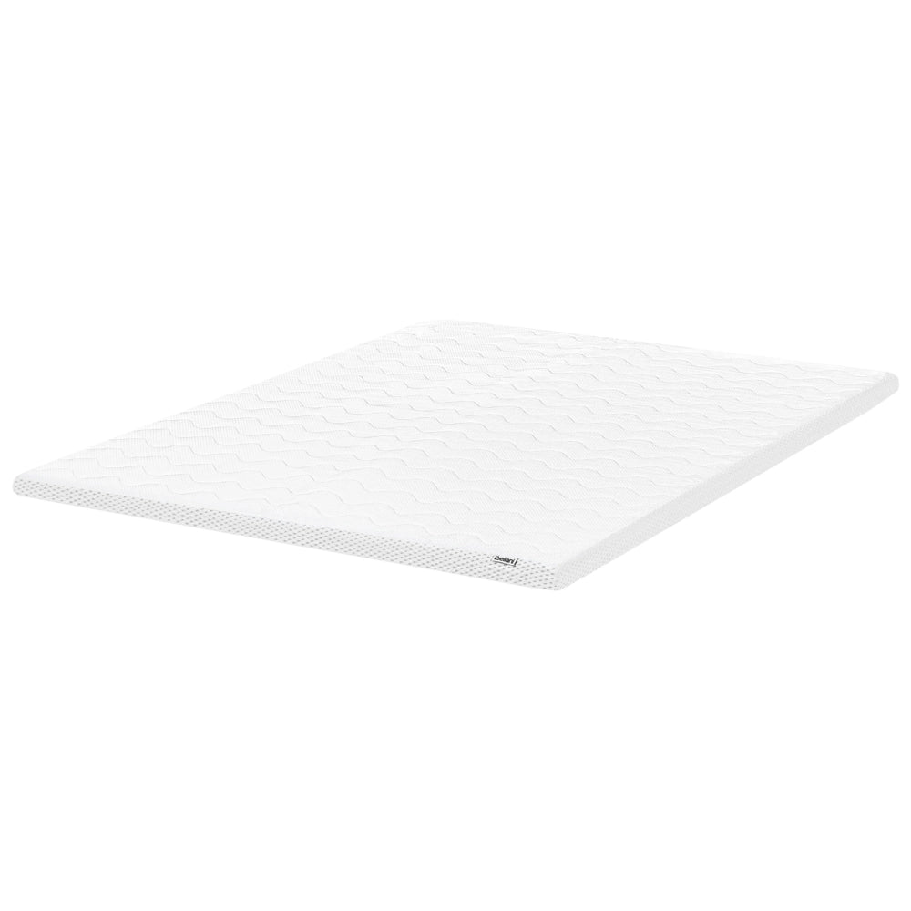 Coprimaterasso in schiuma bianca 160 x 200 cm comfort morbidezza