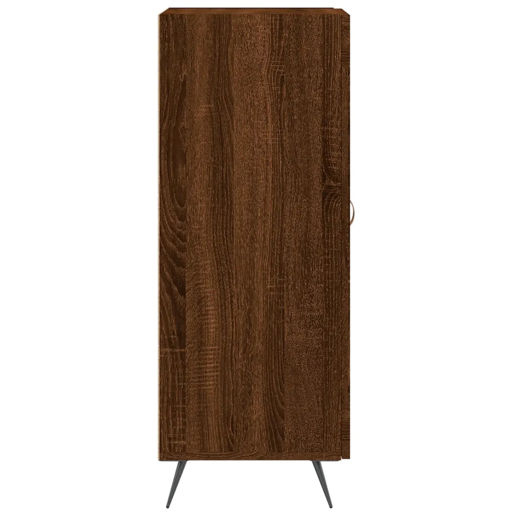Credenza Rovere Marrone 34,5x34x90 cm in Legno Multistrato 830419