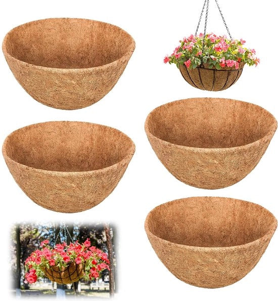 Sostegni per piante, contenitore per piante con supporto a cocco, sostituzione per supporto per piante, inizio a cocco, supporto per piante per giardino, supporti per piante, vasi per piante (30 cm)
