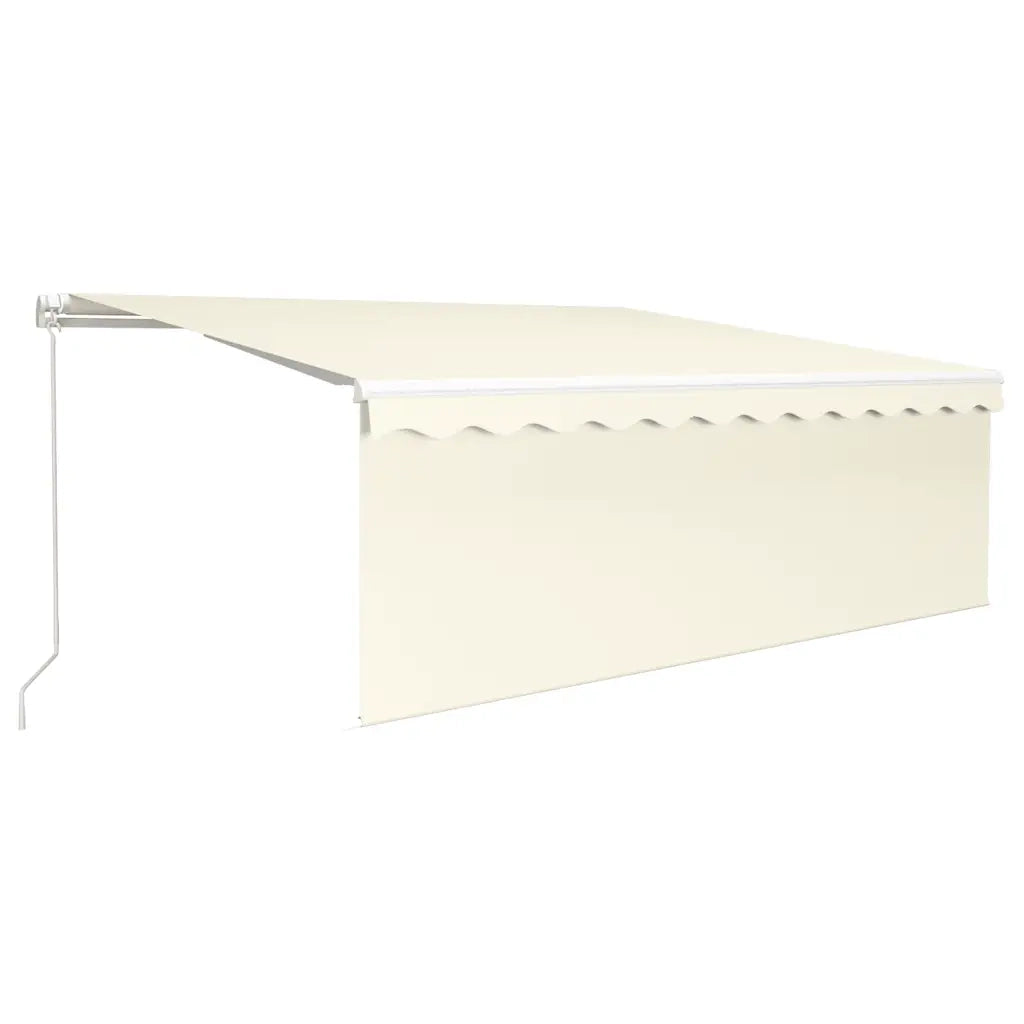 Tenda da Sole Retrattile Automatica con Parasole 4x3 m Crema 3069297
