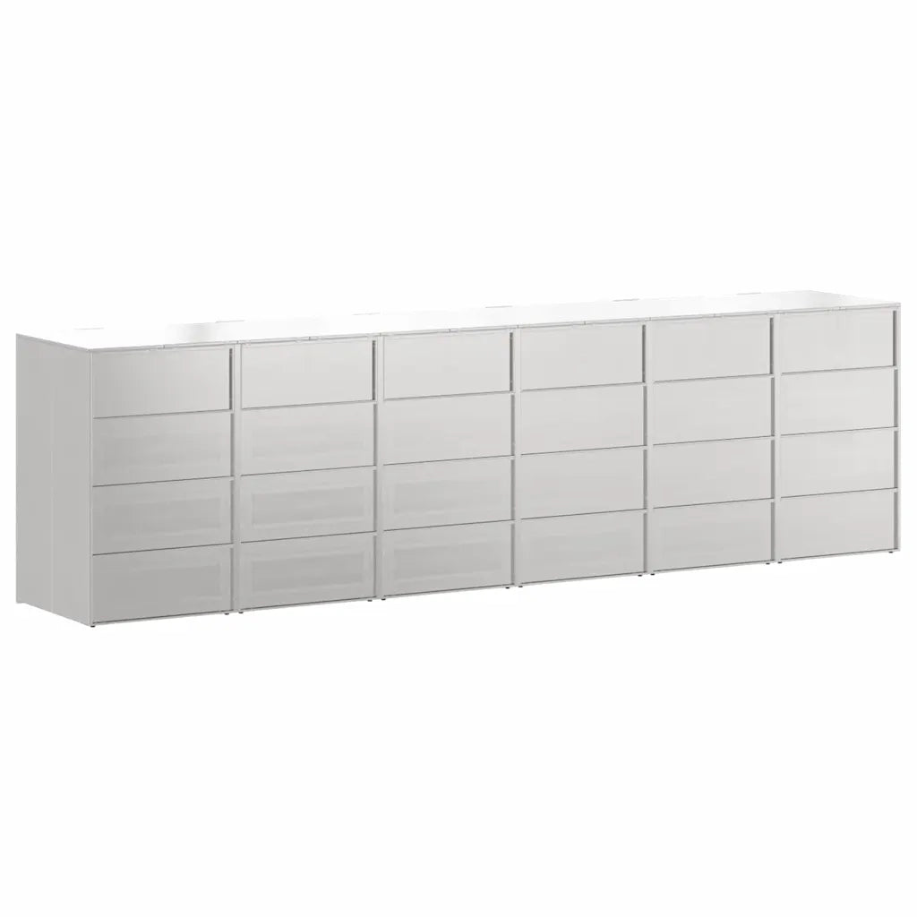 Contenitore per Rifiuti per 3 Bidoni 340 x 77.5 x 115.5 cm