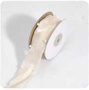 Decorazione a Tulle 4,5 m x 4 cm - Parel-satijnen Lint - Tule Lint - Lint Chiffon - Lint Organza - Materiale Duraturo - Lint per Cadeau