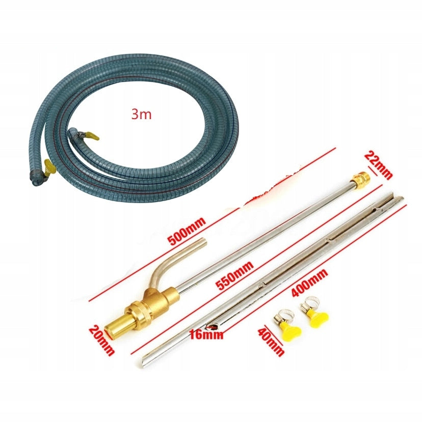 Set di Idrosabbiatura compatibile con Idropulitrici Kärcher HD/HDS e Kranzle – Pressione Max 250 Bar, Tubo 3 m