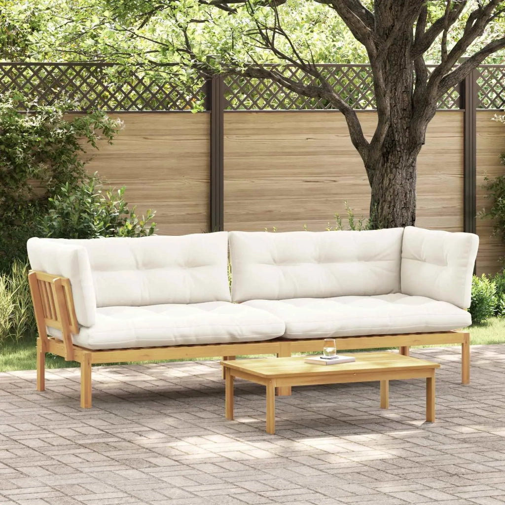 Unità di divano pallet da giardino 2 Pezzo 3418258