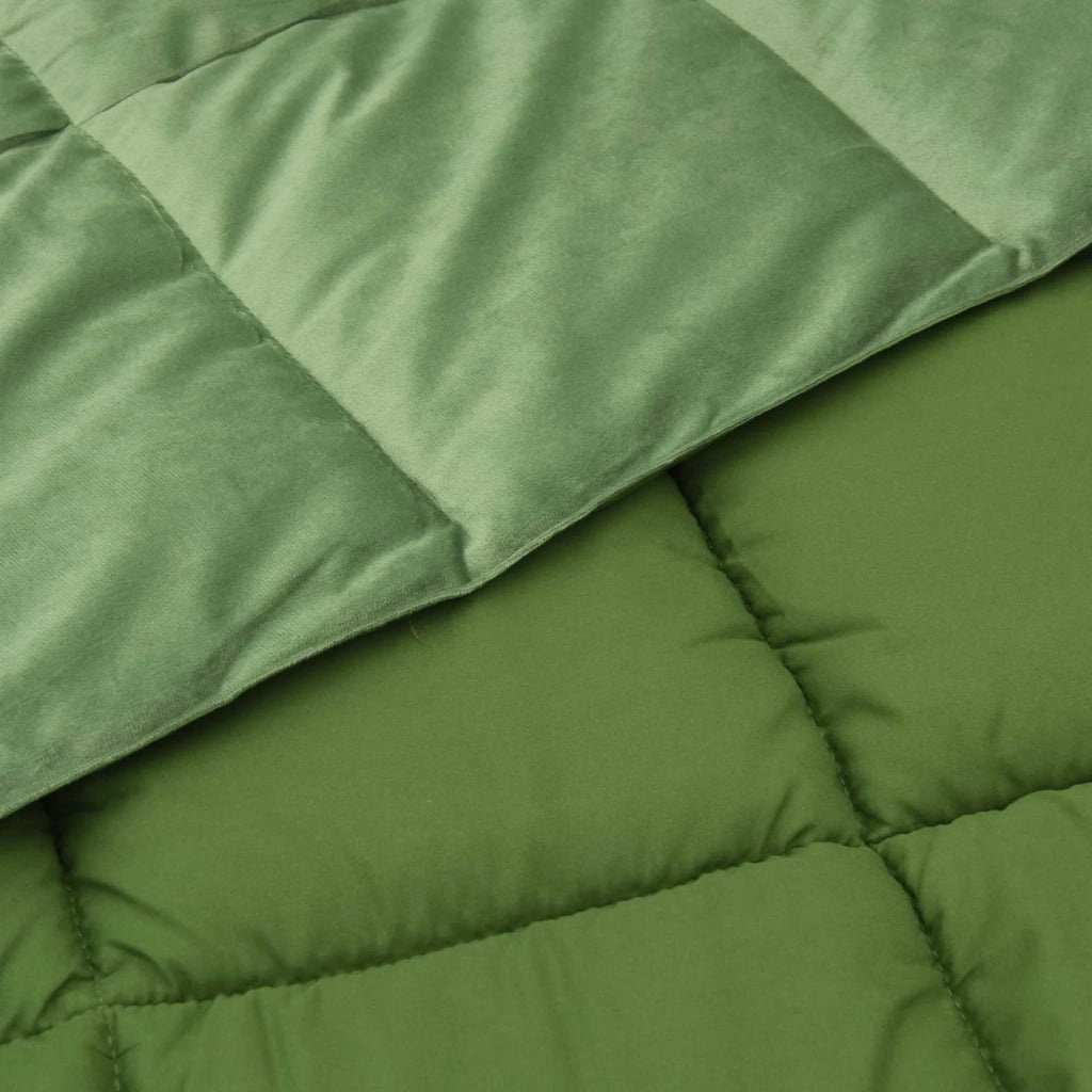 Duvet Estivo Trapuntato Verde 155 x 200 cm Microfibra 42025955